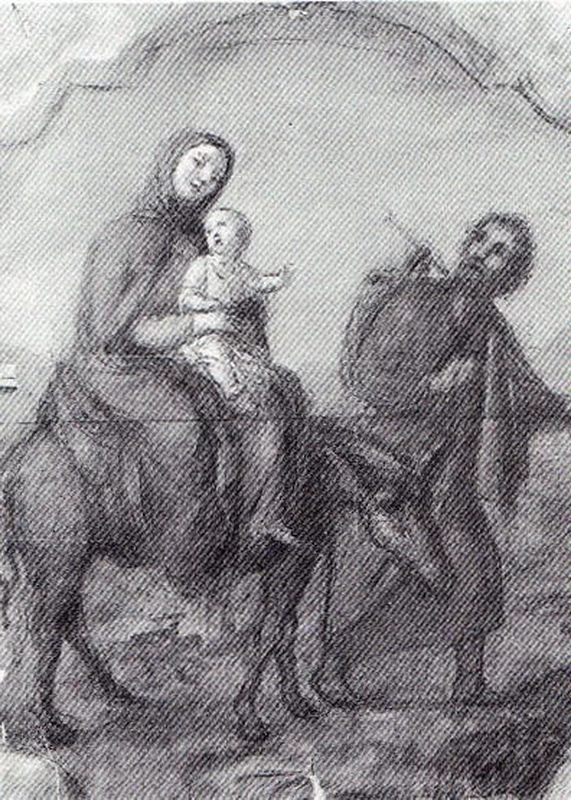La fuga in Egitto - 1894, olio su cartone cm. 40,5x30, coll. privata